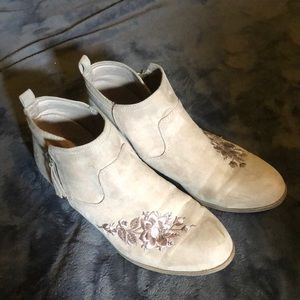 Tan ankle boots